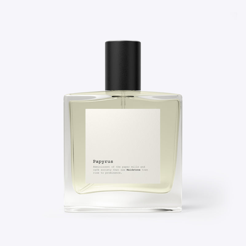Papyrus is a fragrance inspired by the paper mills and café society of Maidstone's past